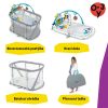 BABY EINSTEIN Kiságy járókával és zongorával 3in1 Kick & Snooze - 0hó+
