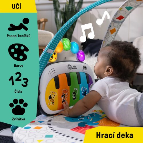 BABY EINSTEIN Kiságy járókával és zongorával 3in1 Kick & Snooze - 0hó+