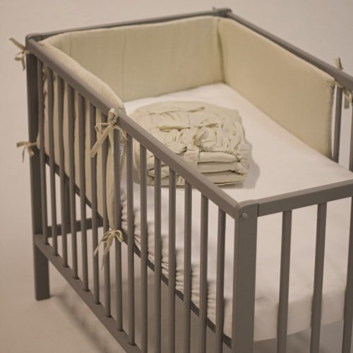 Petite&Mars Rácsvédő kiságyba, TILLY, Light Beige, 180 cm