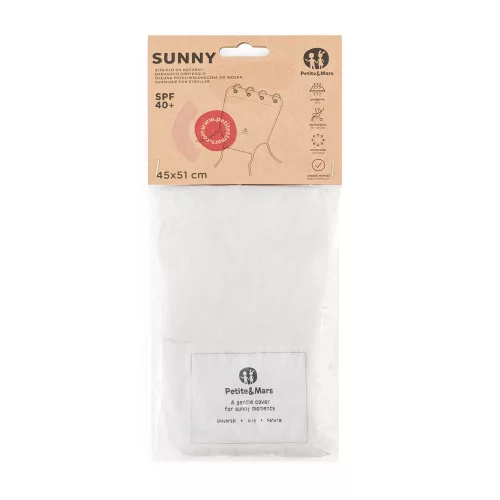 Petite&Mars Árnyékoló babakocsira Sunny - Rose Petal