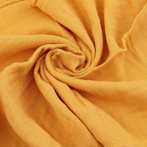 Petite&Mars Bambusz muszlin 3db-os pelenka szett, Moussy Ochre Leaves, 68 x 68 cm