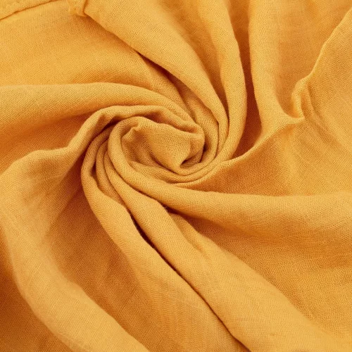 Petite&Mars Bambusz muszlin 3db-os pelenka szett, Moussy Ochre Leaves, 68 x 68 cm