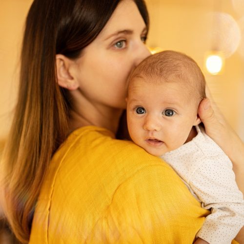 Petite&Mars Bambusz muszlin 3db-os pelenka szett, Moussy Ochre Leaves, 68 x 68 cm