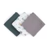 Petite&Mars Bambusz muszlin 3db-os pelenka szett Moussy Grey Planes, 68 x 68 cm
