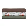 Petite&Mars Bambusz muszlin 3db-os pelenka szett Moussy Forest Fox 68 x 68 cm