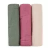 Petite&Mars Bambusz muszlin 3db-os pelenka szett Moussy Botanic Tones 68 x 68 cm