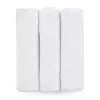 Petite&Mars Bambusz muszlin 3db-os pelenka szett, Moussy Total White, 68 x 68 cm