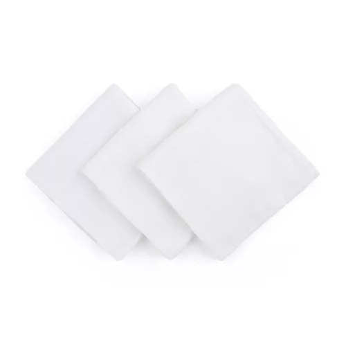 Petite&Mars Bambusz muszlin 3db-os pelenka szett, Moussy Total White, 68 x 68 cm