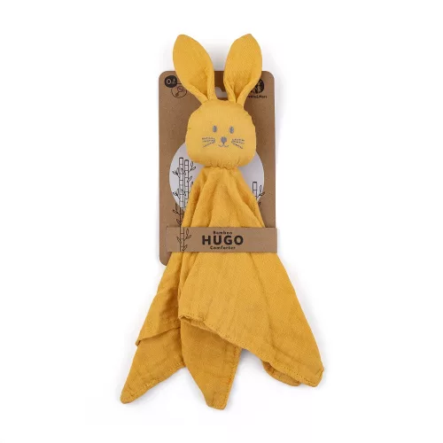 Petite&Mars Bambusz muszlin szundikendő, Hugo Intense Ochre, 0 hó+