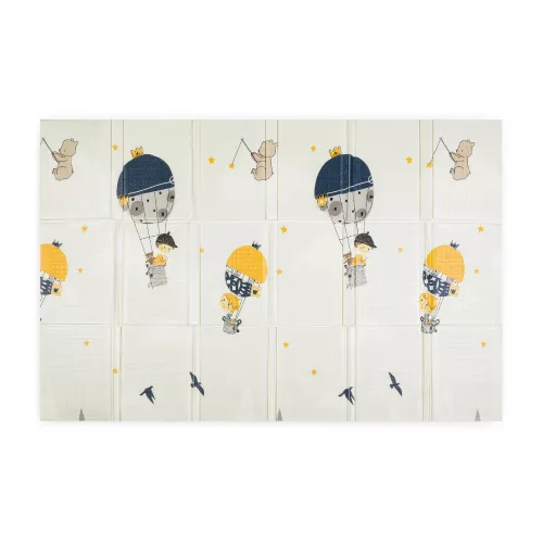 PETITE&MARS Összecsukható játszószőnyeg Campy L 130x200cm - Hegyek&Háromszögek