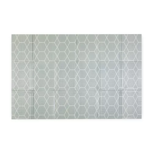 PETITE&MARS Összecsukható játszószőnyeg Campy L 130x200cm - Állatok&Hexagon