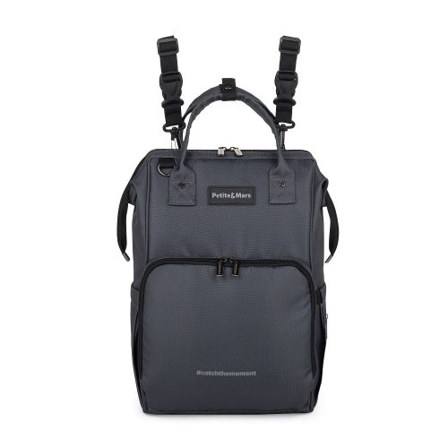 Petite&Mars Pelenkázó hátizsák babakocsihoz Jack - Catchthemoment sorozat - Ultimate Grey