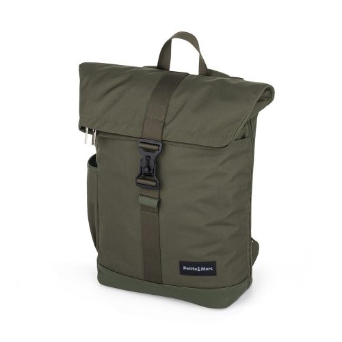 PETITE&MARS Pelenkázó hátizsák babakocsira Jackob - Military Green