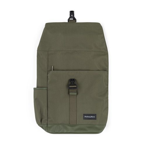 PETITE&MARS Pelenkázó hátizsák babakocsira Jackob - Military Green