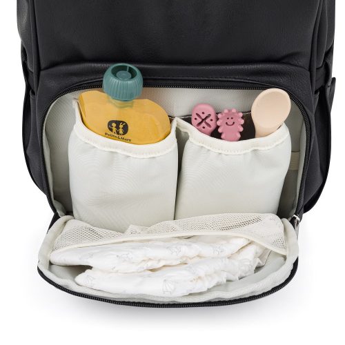 Petite&Mars Pelenkázó hátizsák babakocsihoz Jasper - Camel Beige