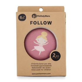   Petite&Mars Elasztikus térdvédők kúszáshoz, Follow, Dusty Rose