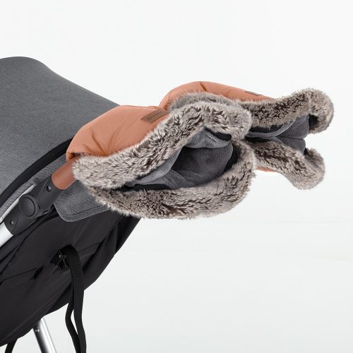 Petite&Mars Kesztyű / Kézmelegítő babakocsira Furry - Pastel Peach