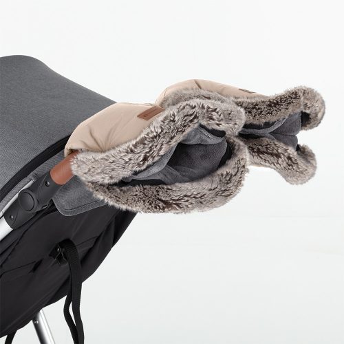 Petite&Mars Kesztyű / Kézmelegítő babakocsira Furry - Rose Petal 