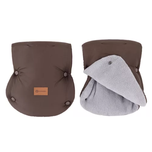 PETITE&MARS Kesztyű / Kézmelegítő babakocsira Jasie - Dark Wallnut