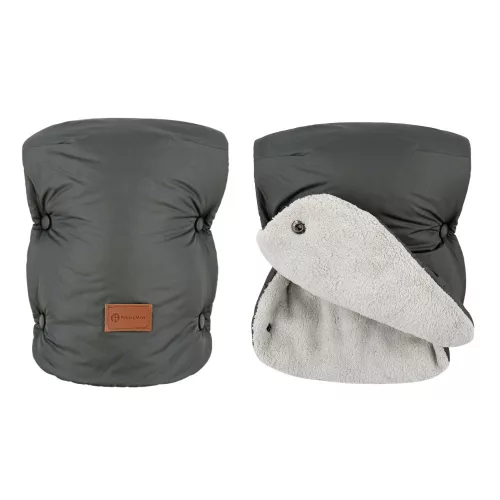 PETITE&MARS Kesztyű / Kézmelegítő babakocsira Jasie - Charcoal Grey