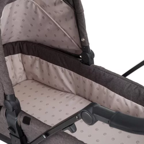 Petite&Mars Vario babakocsihoz mózeskosár, Dark Grey 