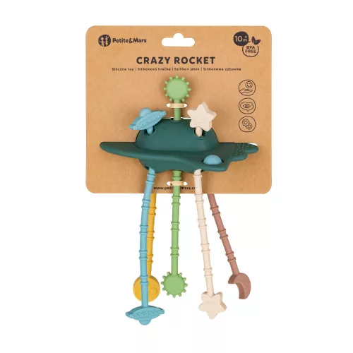 PETITE&MARS Szilikon játék érzékszervi Crazy rakéta Misty Green 10m+