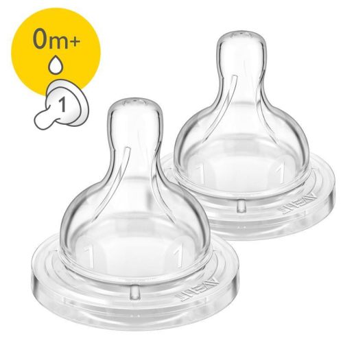 Avent Classic Anti-Colic, 1 lyukú etetőcumi, 0 hó, 2 darab