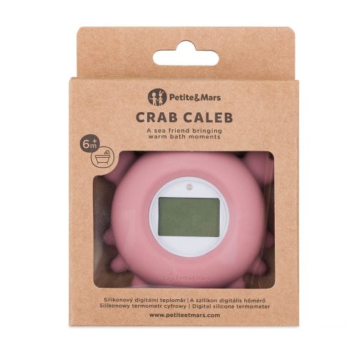 Petite&Mars Szilikon digitális vízhőmérő Crab Caleb Dusty Rose 0hó+