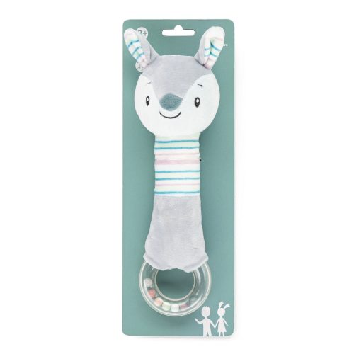 Petite&Mars Sípoló játék csörgővel, mókus, Boby