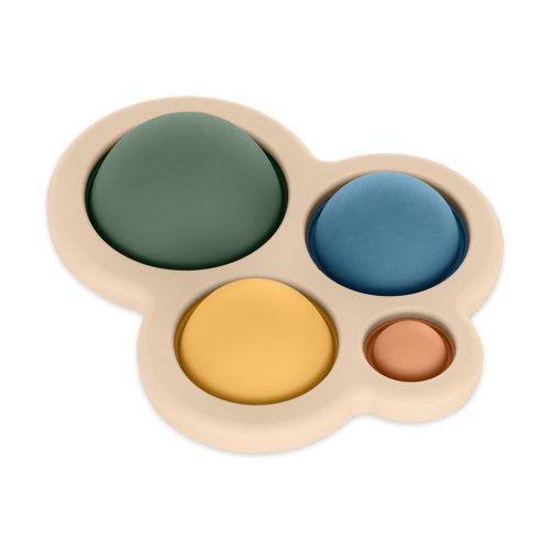 Petite&Mars Szilikon játék, Chill out, Misty Green, 6 hó+