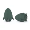 Petite&Mars Szilikon fürdőjáték kefével Splashy Rocket Misty Green 6m+