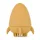 Petite&Mars Szilikon fürdőjáték kefével Splashy Rocket Intense Ochre 6m+