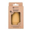 Petite&Mars Szilikon fürdőjáték kefével Splashy Rocket Intense Ochre 6m+