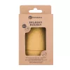 Petite&Mars Szilikon fürdőjáték kefével Splashy Rocket Intense Ochre 6m+