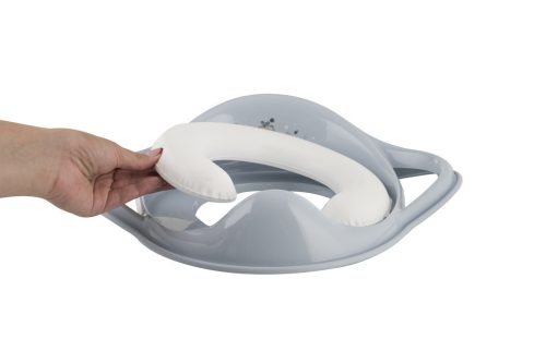 Maltex Puha WC szűkítő fogantyúval, bálna, Minimal, satin blue