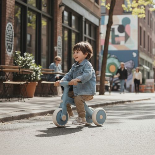 Petite&Mars Multifunkciós tricikli 3v1 Bingo Sterling Blue