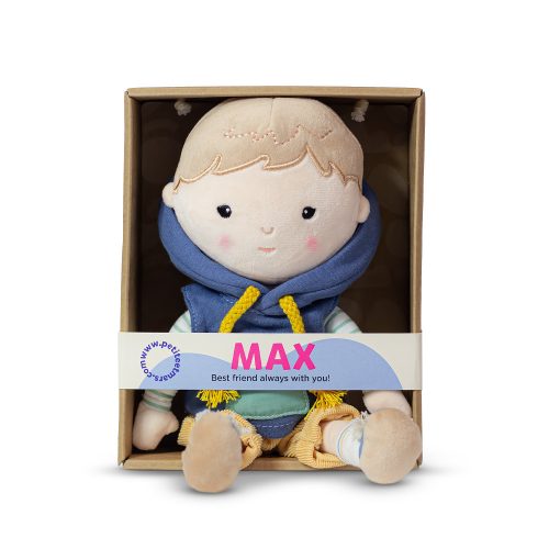 Petite&Mars Plüss játékbaba, Max, 0 hó+, 35 cm