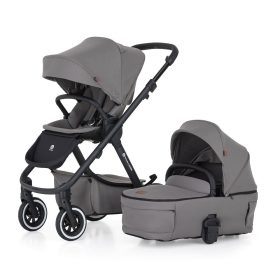   Petite&Mars Kombinált babakocsi, ICON 2in1, Dove Grey, LITE AIR