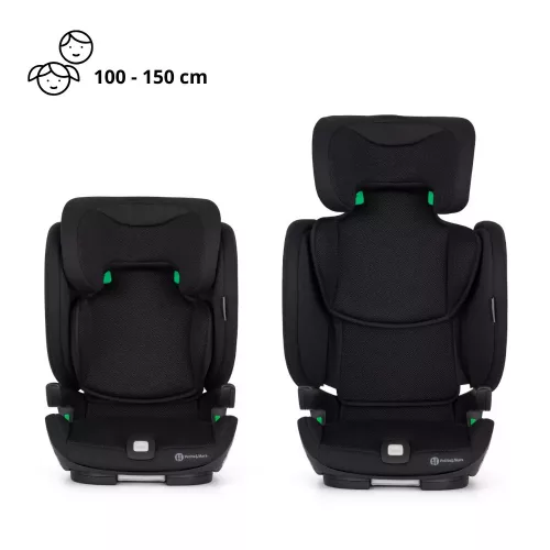 Petite&Mars Elite Fix Pro Air i-Size autósülés 100-150 cm (15-36kg) - Coal Black