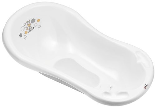 Maltex Kád leeresztő dugóval és csúszásgátló betéttel Zebra 84 cm - Fehér