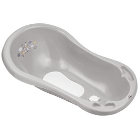   Maltex Kád leeresztő dugóval és csúszásgátló betéttel Zebra 84 cm - Szürke