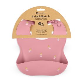   Petite&Mars Szilikon előke, Take&Match, 6 hó+, Rose Princesses