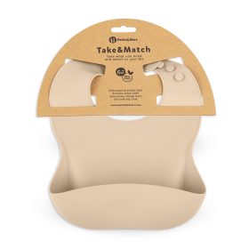 Petite&Mars Szilikon előke, Take&Match, 6 hó+, Desert Sand