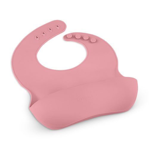 Petite&Mars Szilikon előke, Take&Match, 6 hó+, Dusty Rose