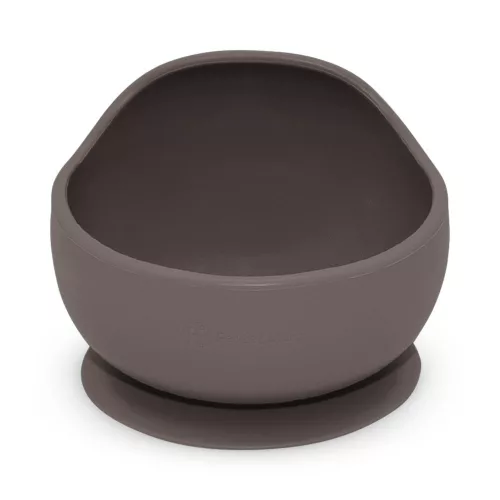 Petite&Mars Szilikon tál tapadókoronggal Take&Match Bitter Cocoa 6m+