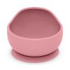 Petite&Mars Szilikon tál tapadókoronggal, Take&Match, Dusty Rose, 6 hó+