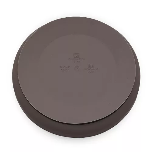 Petite&Mars Szilikon tányér tapadókoronggal Take&Match Bitter Cocoa 6m+