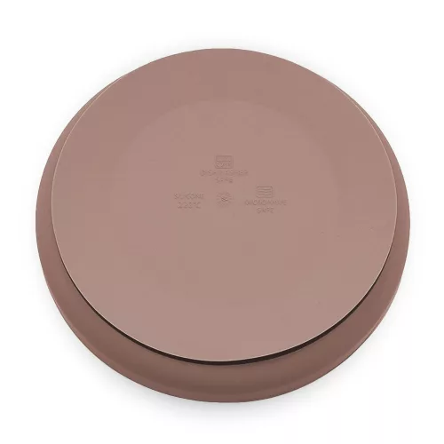 Petite&Mars Szilikon tányér tapadókoronggal Take&Match Velvet Latte 6m+