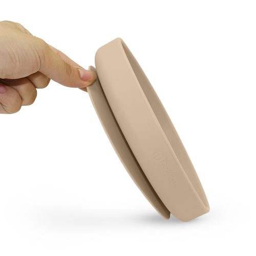 Petite&Mars Szilikon tányér tapadókoronggal, Take&Match, Desert Sand, 6 hó+