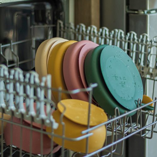 Petite&Mars Szilikon tányér tapadókoronggal, Take&Match, Intense Ochre, 6 hó+